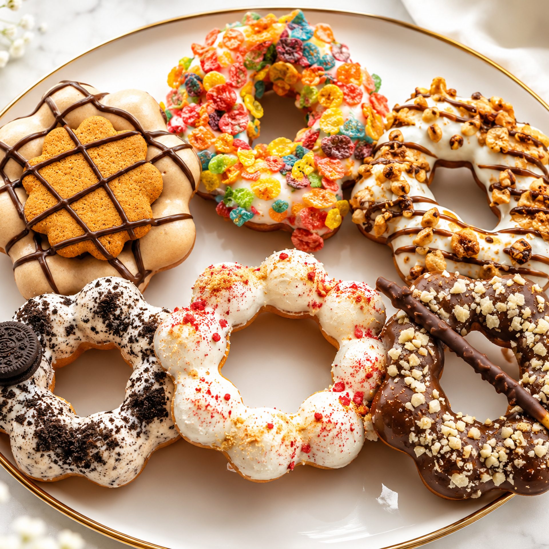 Pull-apart mochi donuts